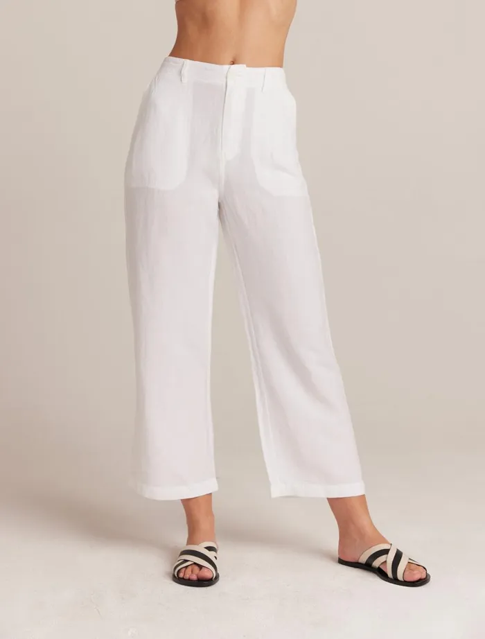 Pants Women Bella Dahl Blakely Utility Wide Leg Crop 8211 White Pants Women Bella Dahl Blakely Utility Wide Leg Crop 8211 White