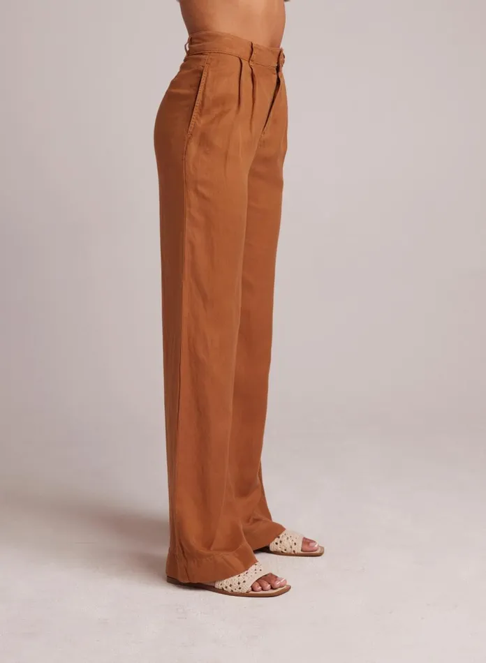 Pants Women Bella Dahl Greta Pleated Wide Leg Trouser 8211 Golden Henna Pants Women Bella Dahl Greta Pleated Wide Leg Trouser 8211 Golden Henna