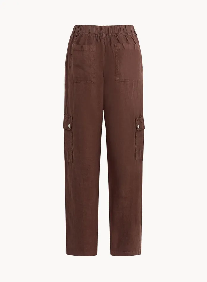 Pants Women Bella Dahl Pleated Linen Cargo Trousers 8211 Cocoa Cabana Pants Women Bella Dahl Pleated Linen Cargo Trousers 8211 Cocoa Cabana