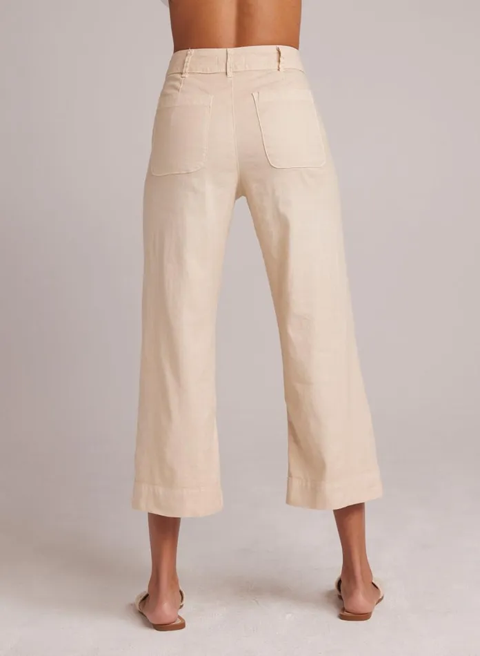 Pants Women Bella Dahl SAIGE 8211 WIDE LEG CROP 8211 Samba Sand Pants Women Bella Dahl SAIGE 8211 WIDE LEG CROP 8211 Samba Sand