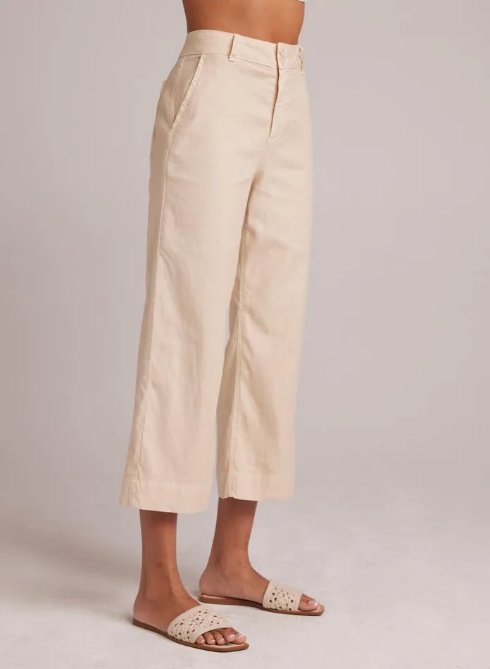 Pants Women Bella Dahl SAIGE 8211 WIDE LEG CROP 8211 Samba Sand Pants Women Bella Dahl SAIGE 8211 WIDE LEG CROP 8211 Samba Sand