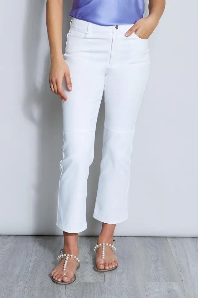 Pants Women Elie Tahari Cropped White Jeans WHITE