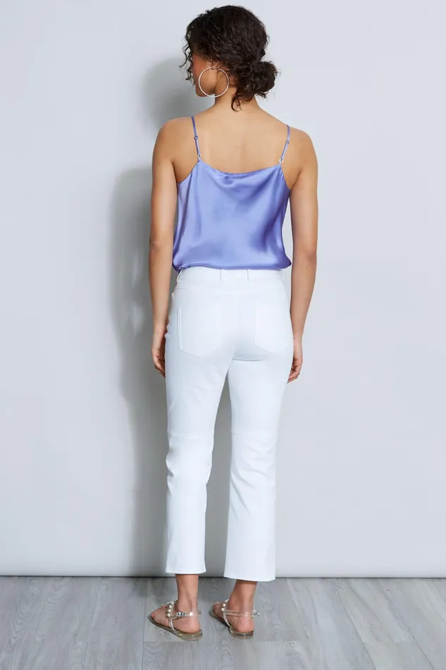Pants Women Elie Tahari Cropped White Jeans WHITE