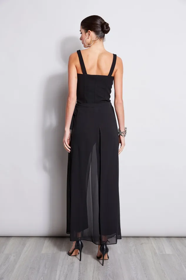 Pants Women Elie Tahari Overlay Pant BLACK