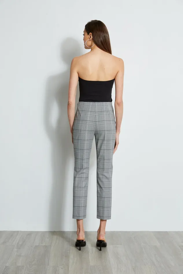 Pants Women Elie Tahari Plaid Ankle Pant MADELYN PLAID