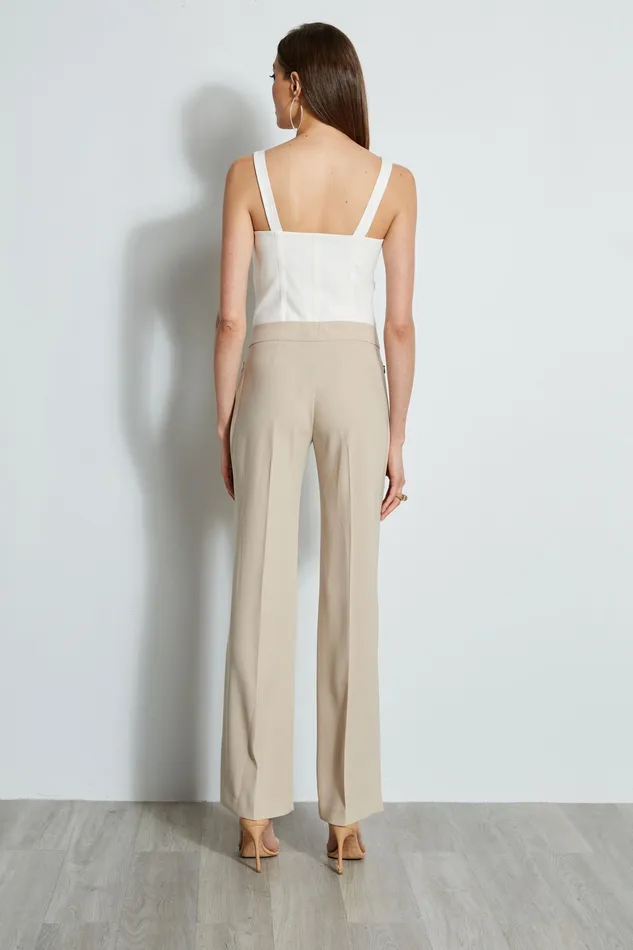 Pants Women Elie Tahari Side Slit Pant ISLAND SAND