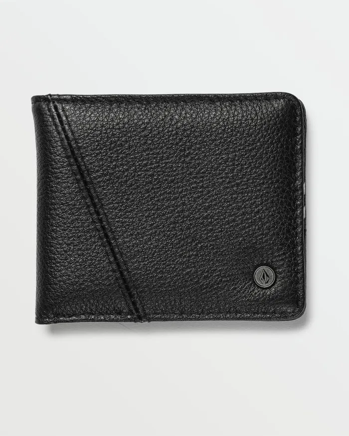 PayAPal Leather Bifold Wallet 8211 Black Mens Volcom Belts and Wallets