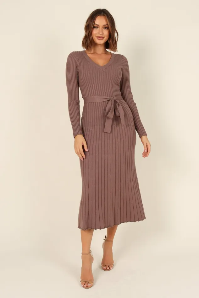 Petal and Pup Dresses Women Reigan Dress Mocha