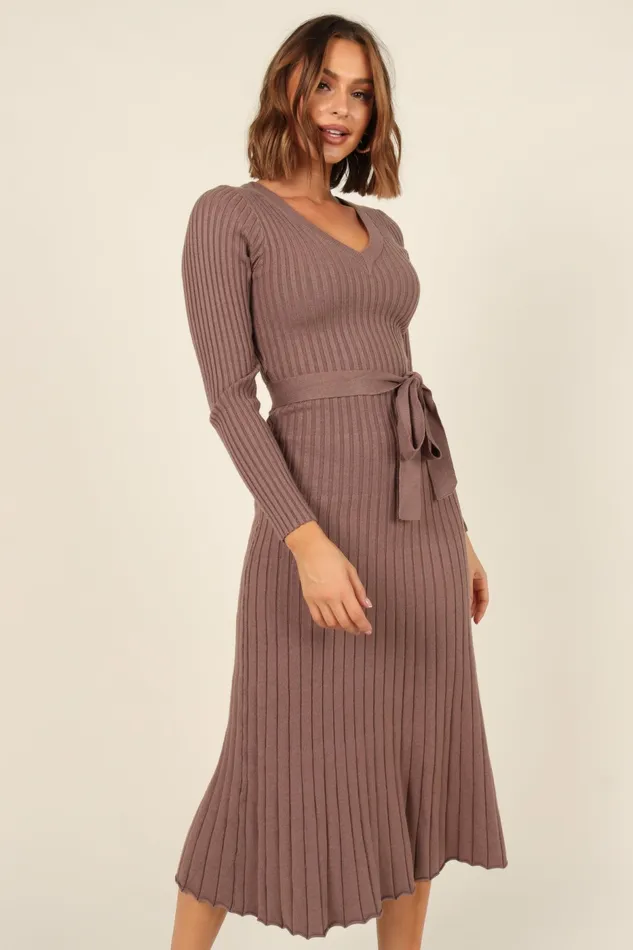Petal and Pup Dresses Women Reigan Dress Mocha