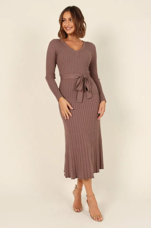 Petal and Pup Dresses Women Reigan Dress Mocha