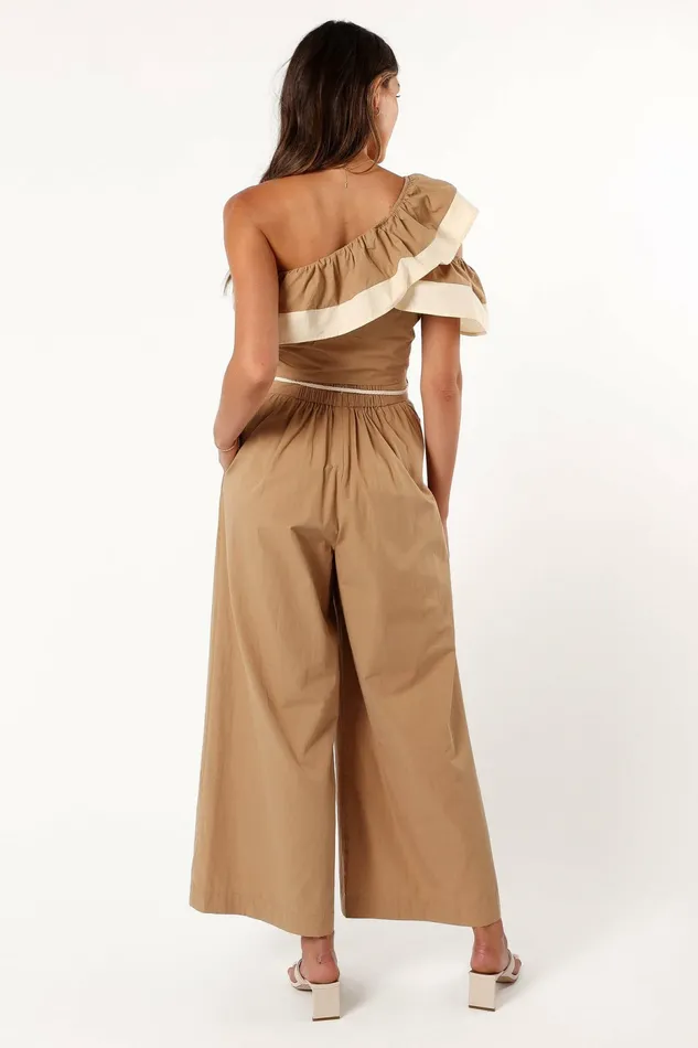 Petal and Pup Everly Pants Tan Women Matching Sets