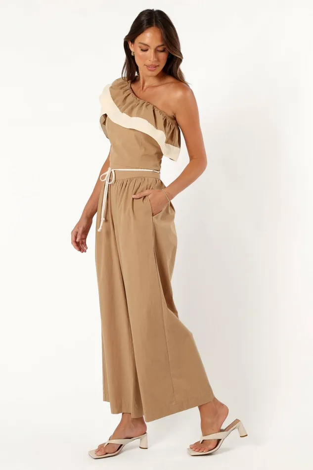 Petal and Pup Everly Pants Tan Women Matching Sets