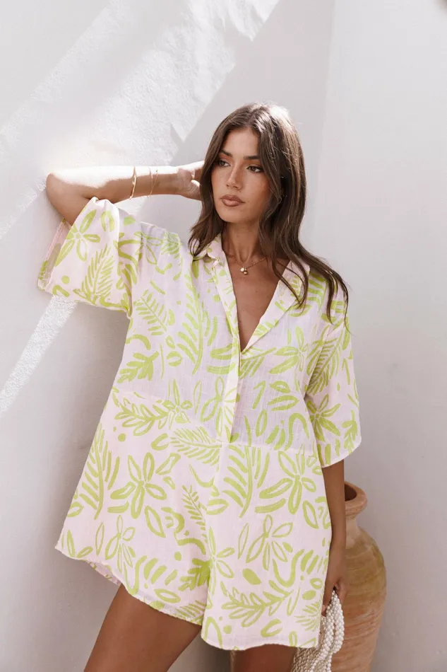 Petal and Pup Jumpsuits and Rompers Women Dolce Romper Citrus
