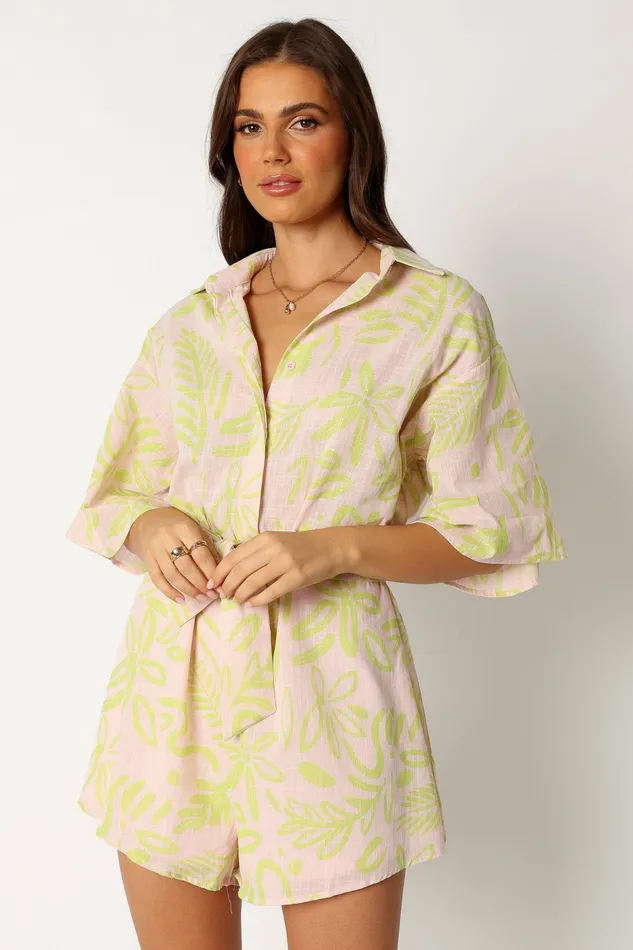 Petal and Pup Jumpsuits and Rompers Women Dolce Romper Citrus