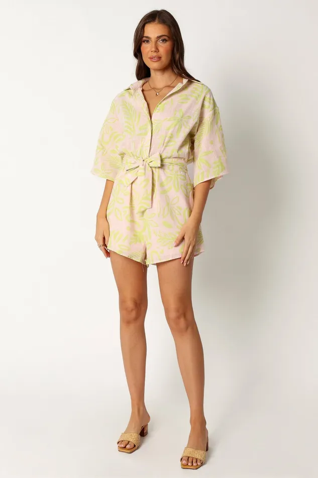 Petal and Pup Jumpsuits and Rompers Women Dolce Romper Citrus