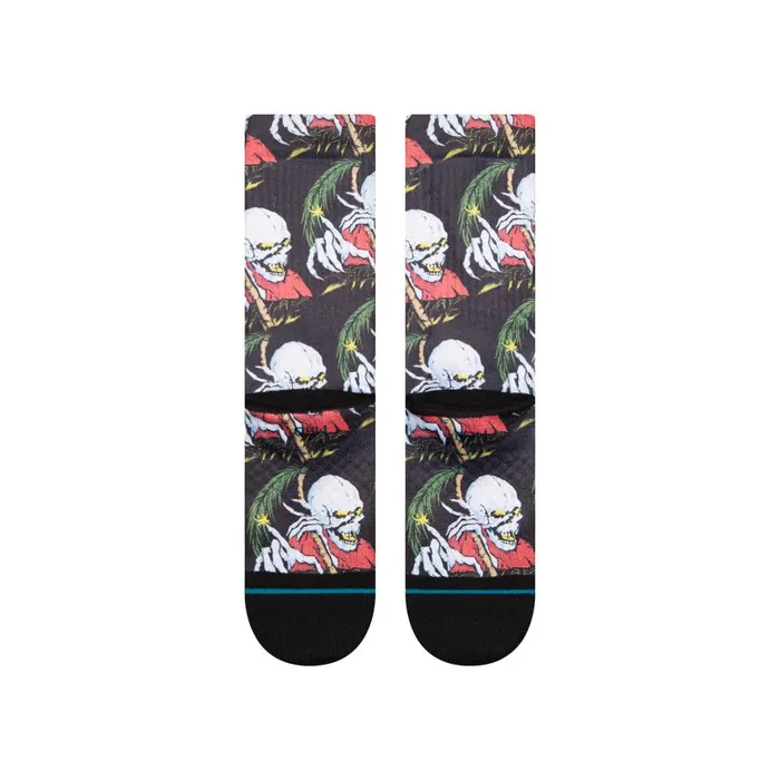 Poly Blend Crew Socks Palm Slayer 8211 Black MenWomen Stance Crew