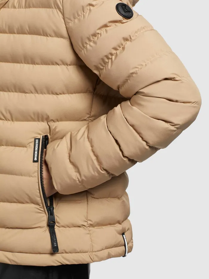 Puffer Jackets Women Jacke LOVINA5 MATT Beige KHUJO