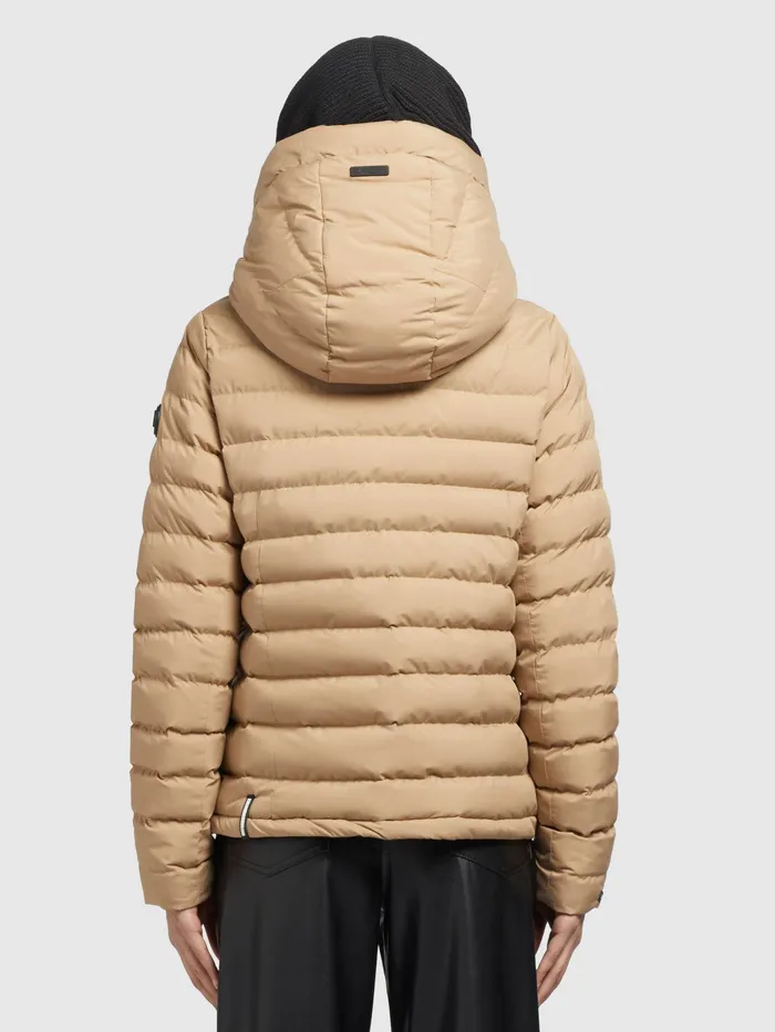 Puffer Jackets Women Jacke LOVINA5 MATT Beige KHUJO