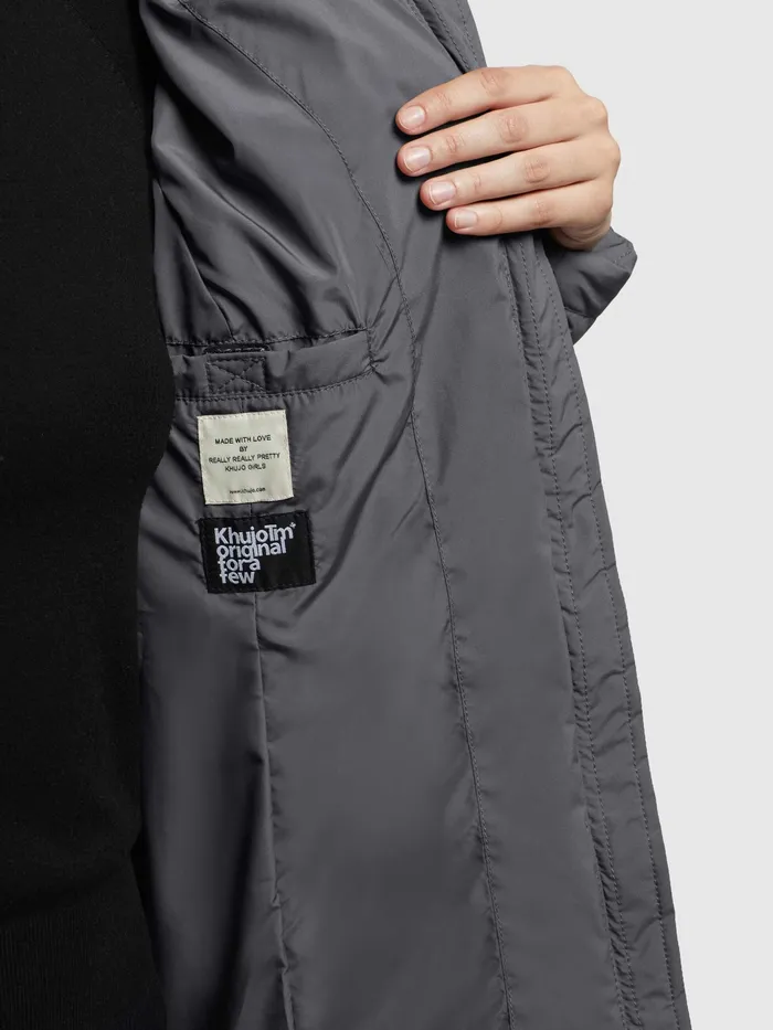 Quilted Jackets KHUJO Women Jacke TWEETY PRIME7 LIGHT Anthrazit Anthrazit