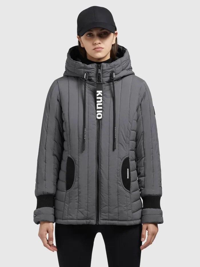Quilted Jackets KHUJO Women Jacke TWEETY PRIME7 LIGHT Anthrazit Anthrazit
