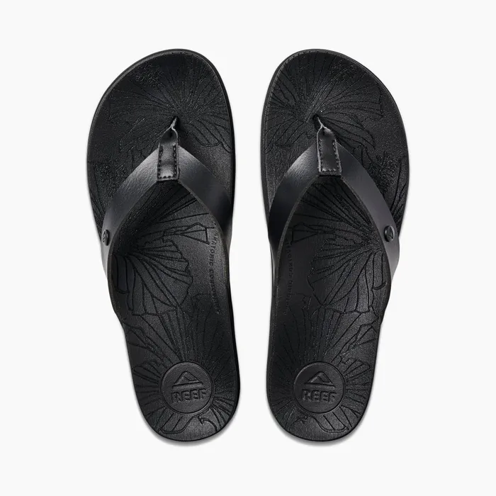 Reef Cushion Porto Cruz Black Night Women Flip Flops Reef Cushion Porto Cruz Black Night Women Flip Flops