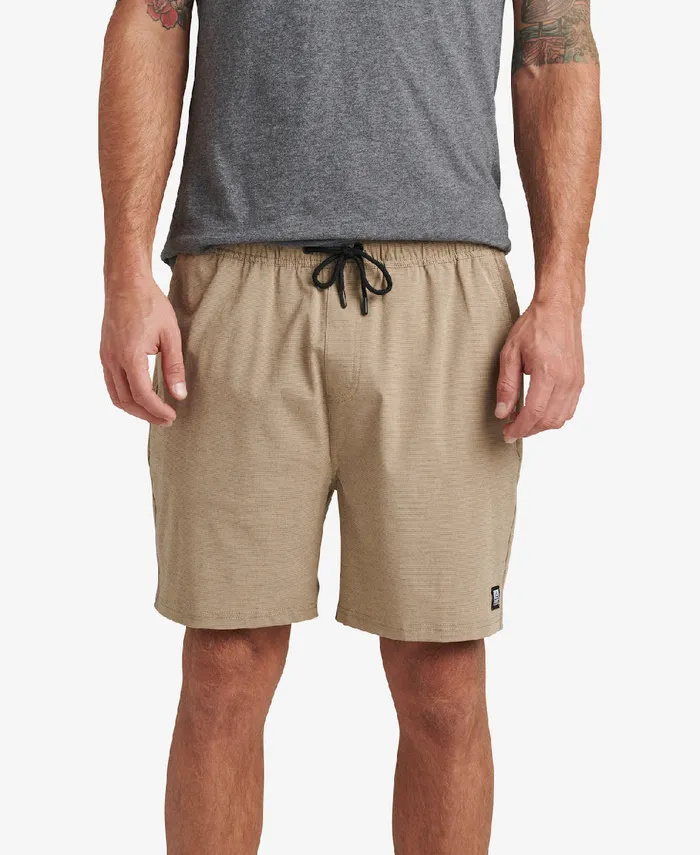 Reef Fields 17 Elastic Waist Walk Short Kelp Men Shorts Boardshorts and Pants
