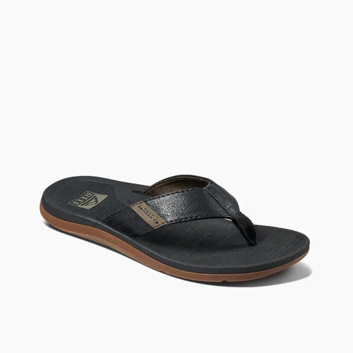 Reef Santa Ana Black Men Flip Flops Reef Santa Ana Black Men Flip Flops