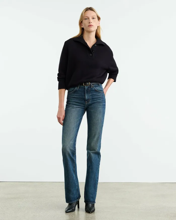 RENATA CASHMERE SWEATER Ivory Women Nili Lotan Knits and Sweaters