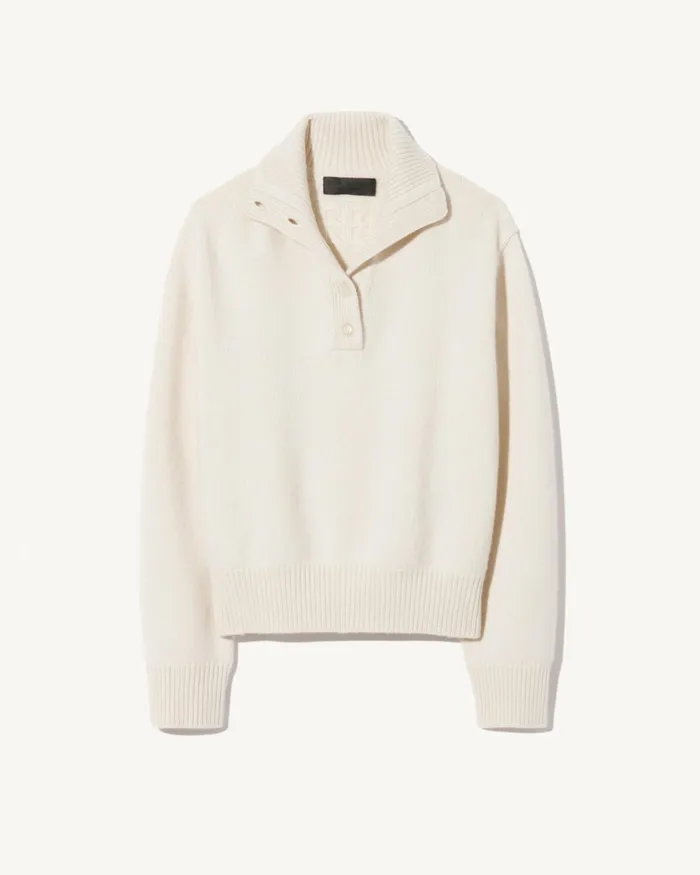 RENATA CASHMERE SWEATER Ivory Women Nili Lotan Knits and Sweaters