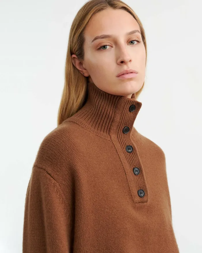 RENATA CASHMERE SWEATER Ivory Women Nili Lotan Knits and Sweaters