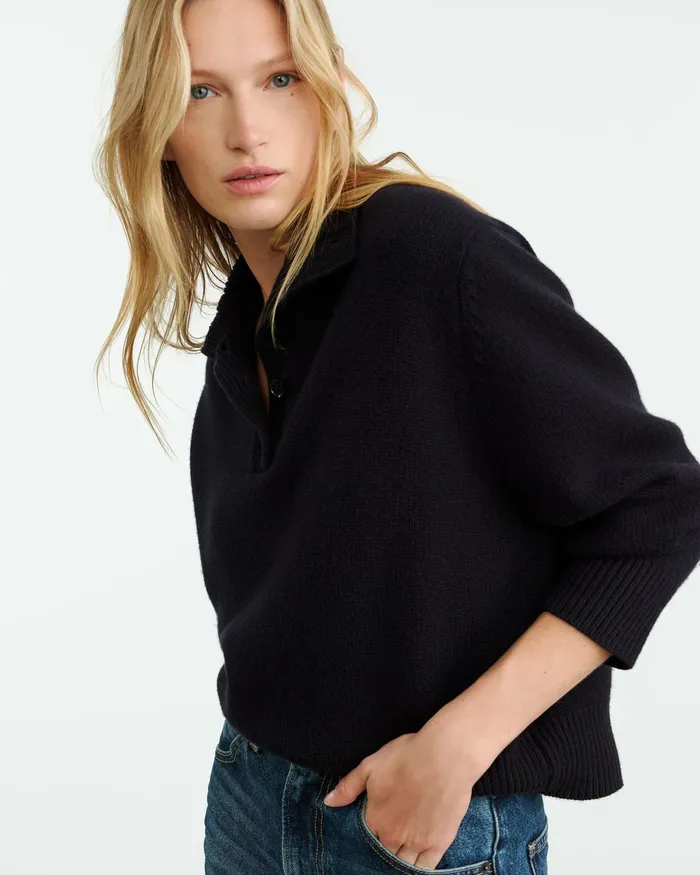 RENATA CASHMERE SWEATER Ivory Women Nili Lotan Knits and Sweaters