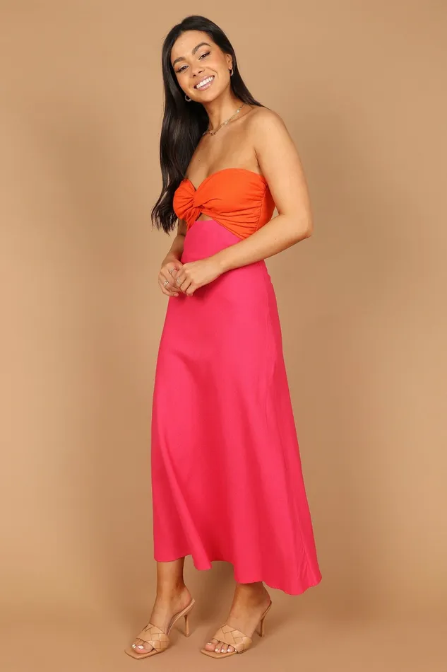 Rosetta Dress FuchsiaOrange Event Dresses Petal and Pup Women