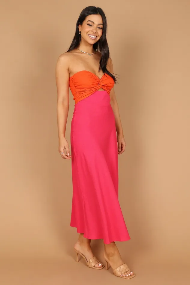 Rosetta Dress FuchsiaOrange Event Dresses Petal and Pup Women
