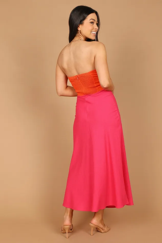 Rosetta Dress FuchsiaOrange Event Dresses Petal and Pup Women