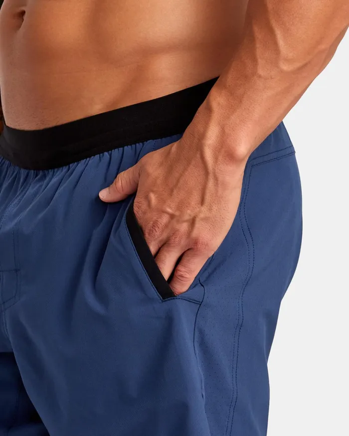 RVCA Athletic Shorts Yogger Plus 18034 Training Shorts Army Blue 8211 Men