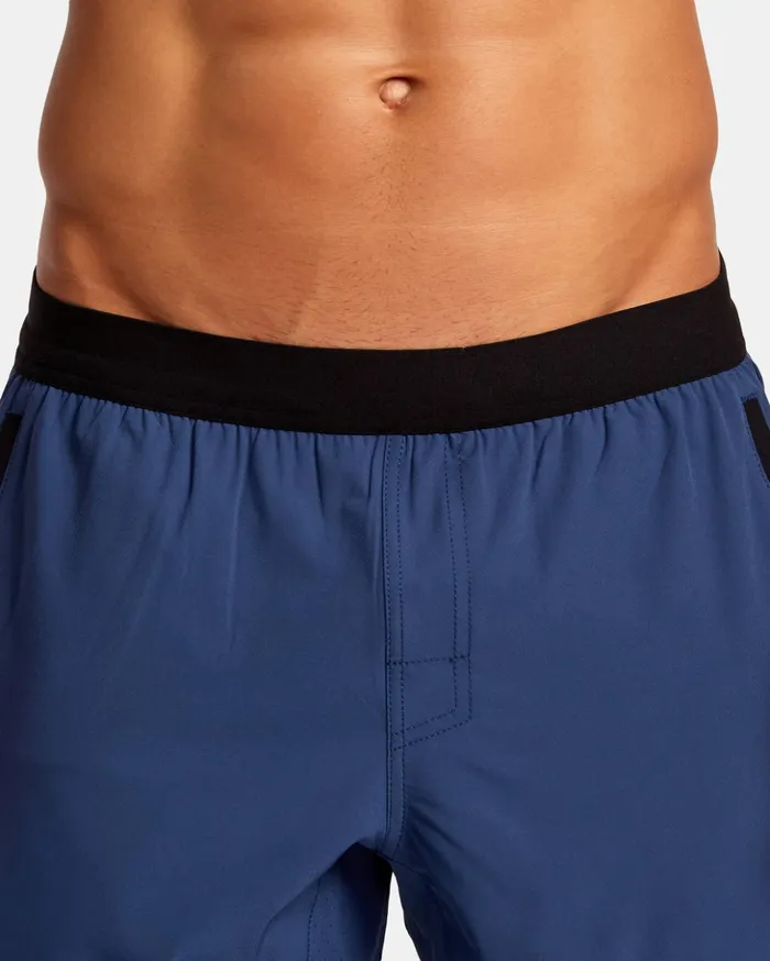 RVCA Athletic Shorts Yogger Plus 18034 Training Shorts Army Blue 8211 Men