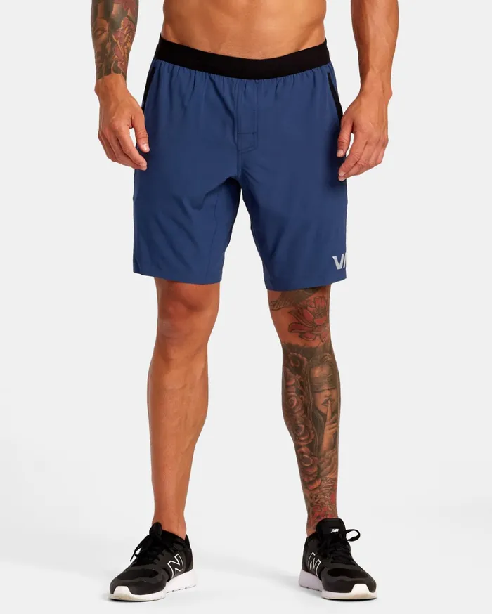 RVCA Athletic Shorts Yogger Plus 18034 Training Shorts Army Blue 8211 Men
