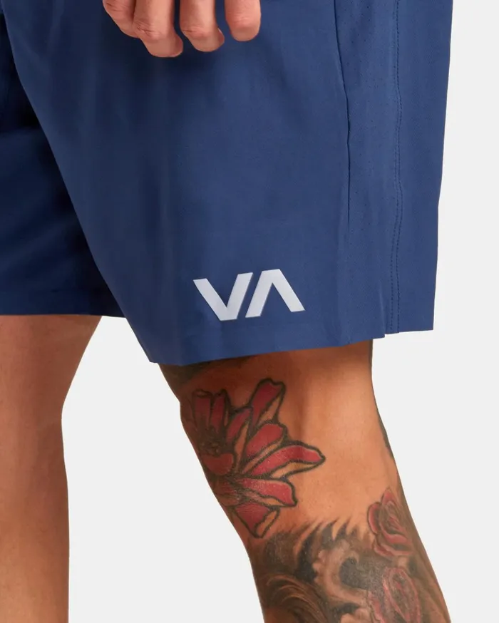 RVCA Athletic Shorts Yogger Plus 18034 Training Shorts Army Blue 8211 Men