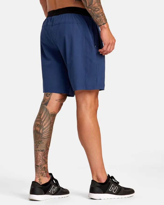 RVCA Athletic Shorts Yogger Plus 18034 Training Shorts Army Blue 8211 Men