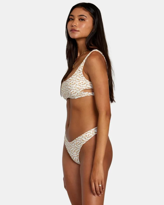RVCA Bikini Tops Micro Magic Reversible Bra Bikini Top Tangerine 8211 Women