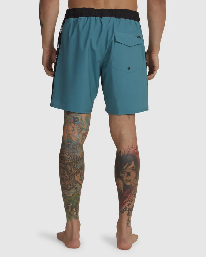 RVCA Boardshorts Apex Elastic Waist Boardshorts 17034 North Sea 8211 Men