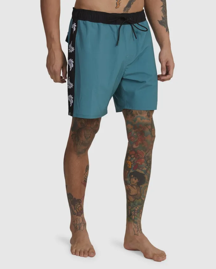 RVCA Boardshorts Apex Elastic Waist Boardshorts 17034 North Sea 8211 Men