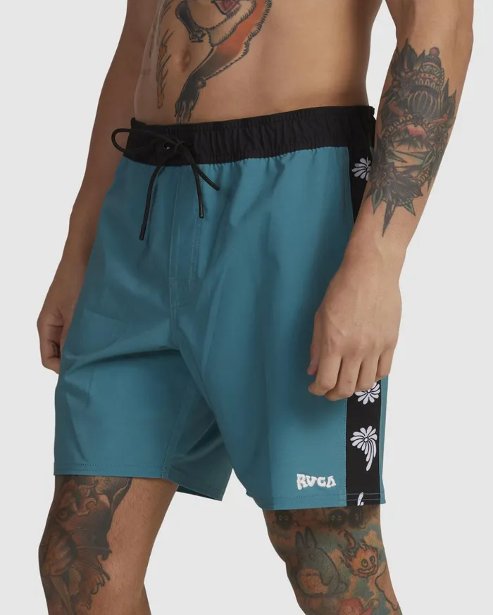 RVCA Boardshorts Apex Elastic Waist Boardshorts 17034 North Sea 8211 Men