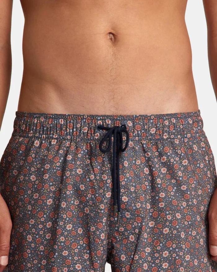 RVCA Boardshorts Barnes Elastic Waist Boardshorts 17034 Moody Blue 8211 Men