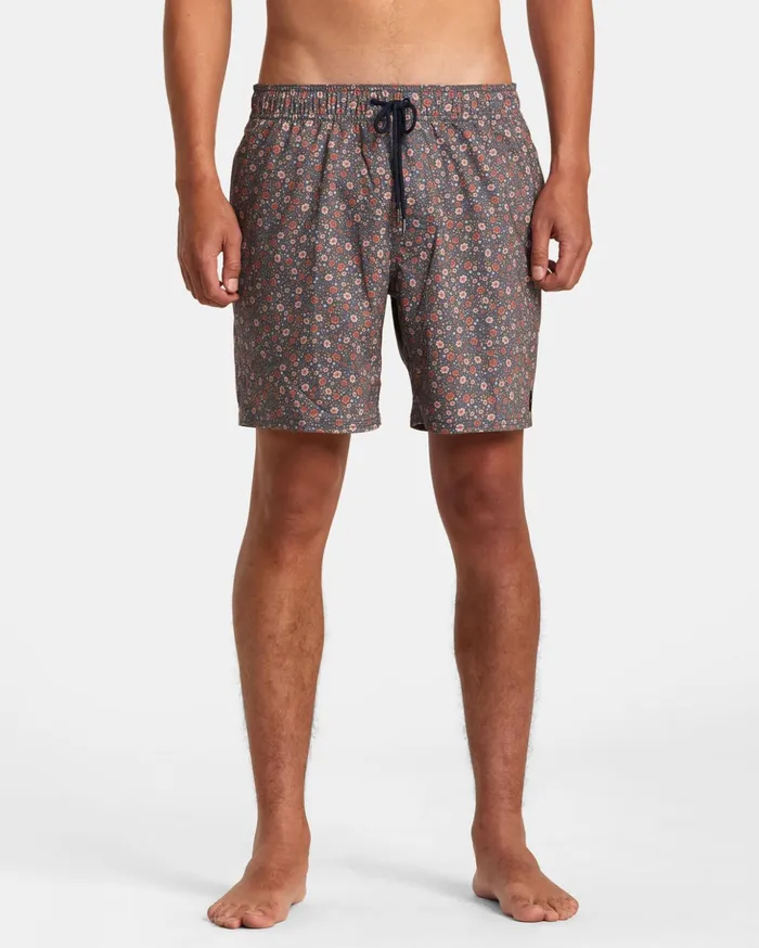 RVCA Boardshorts Barnes Elastic Waist Boardshorts 17034 Moody Blue 8211 Men