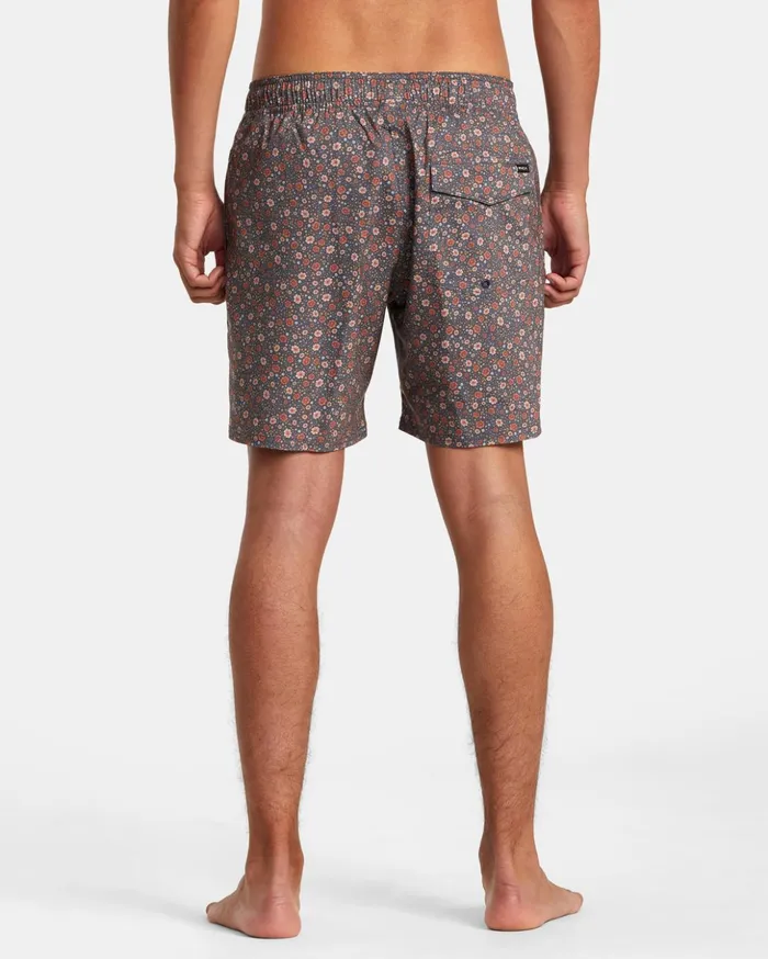 RVCA Boardshorts Barnes Elastic Waist Boardshorts 17034 Moody Blue 8211 Men