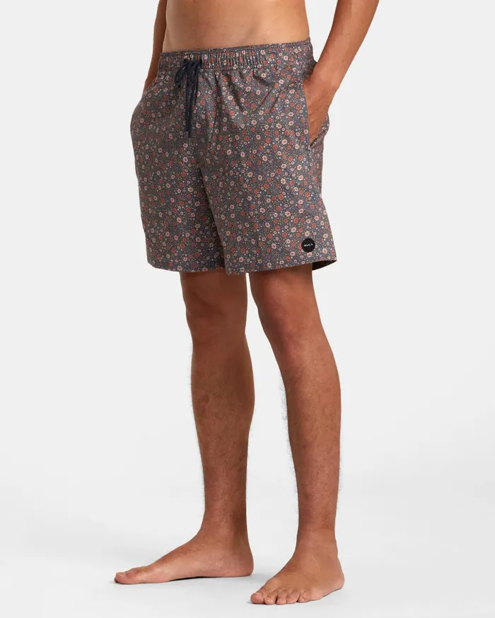 RVCA Boardshorts Barnes Elastic Waist Boardshorts 17034 Moody Blue 8211 Men