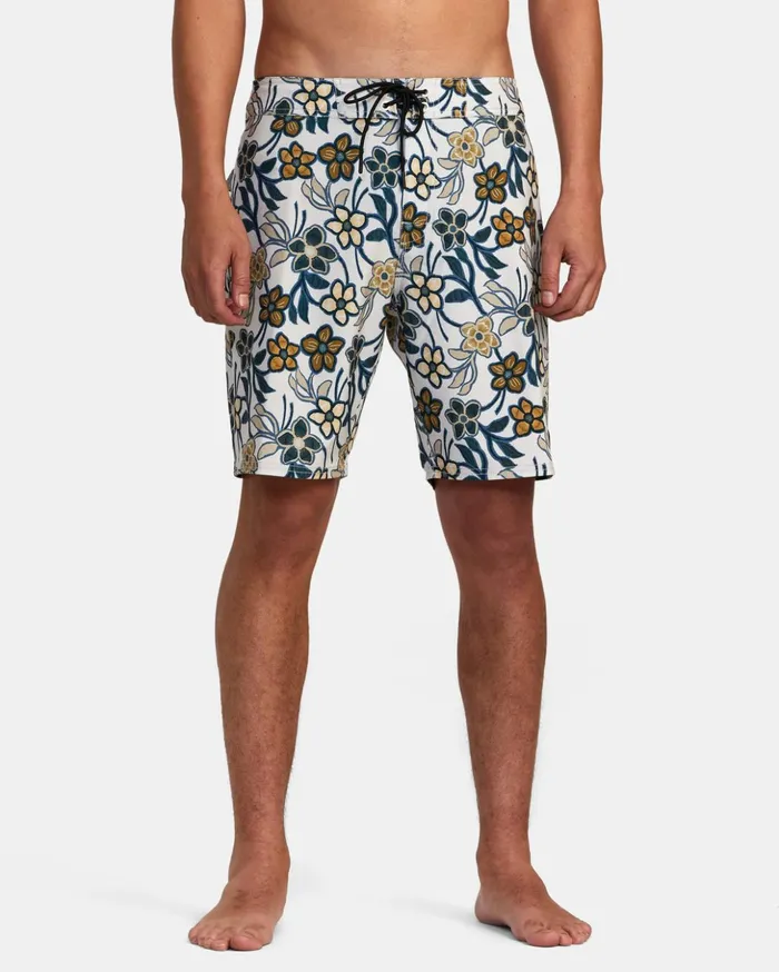 RVCA Boardshorts VA PRINT BOARDSHORT 19034 Silver Bleach 8211 Men