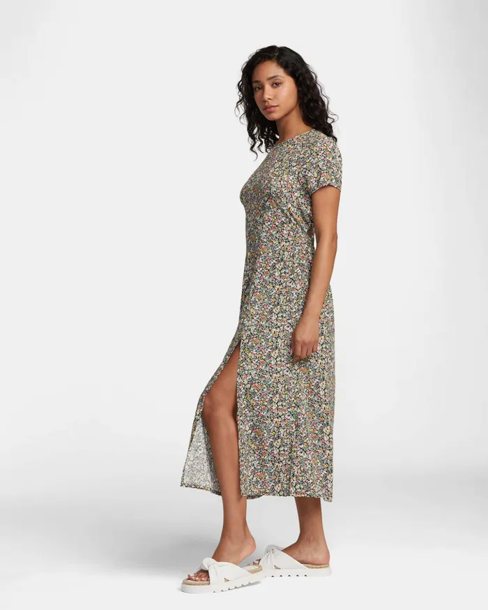 RVCA Dresses Rompers Dreamscape Dress Green Flash 8211 Women