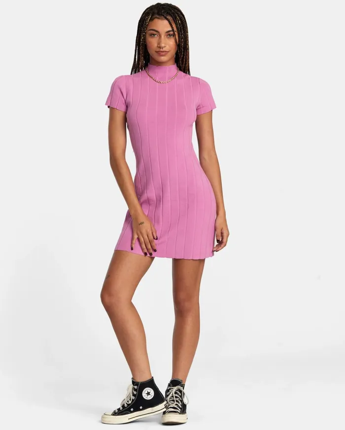 RVCA Dresses Rompers Jones Sweater Dress Meta Pink 8211 Women